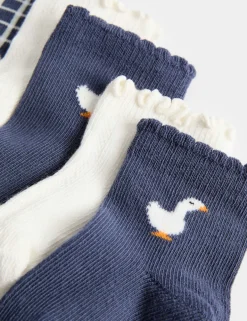 5 Pack Cotton Rich Dollshouse Socks