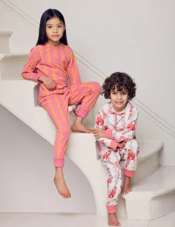 2 Pack Cotton Rich Flamingo Pyjama Sets (1-12 Yrs)