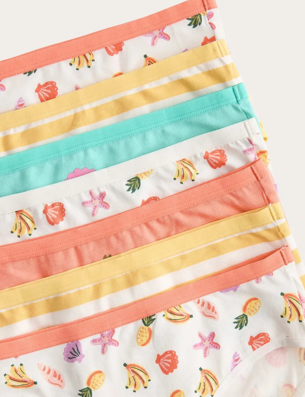 7 Pack Cotton Rich Fruit Print Knickers (18 Mths-14 Yrs)