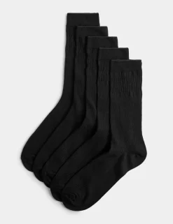 5 Pack Cotton Rich Gentle Grip Socks