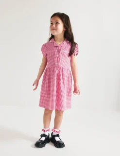 2 Pack Cotton Rich Gingham Dresses (2-14 Yrs)