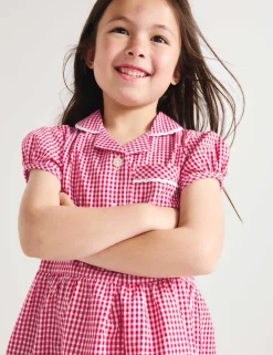 2 Pack Cotton Rich Gingham Dresses (2-14 Yrs)