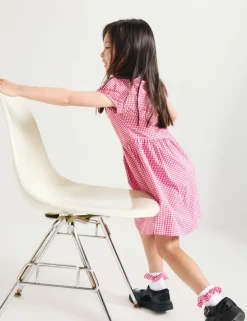 2 Pack Cotton Rich Gingham Dresses (2-14 Yrs)