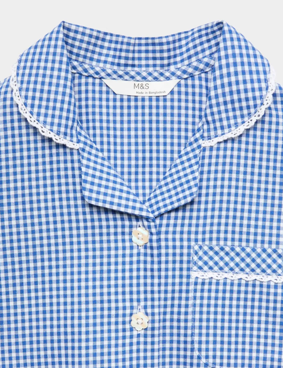 2 Pack Cotton Rich Gingham Dresses (2-14 Yrs)