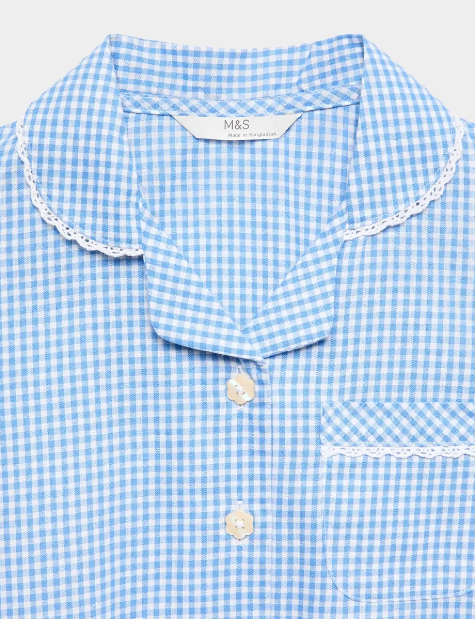 2 Pack Cotton Rich Gingham Dresses (2-14 Yrs)