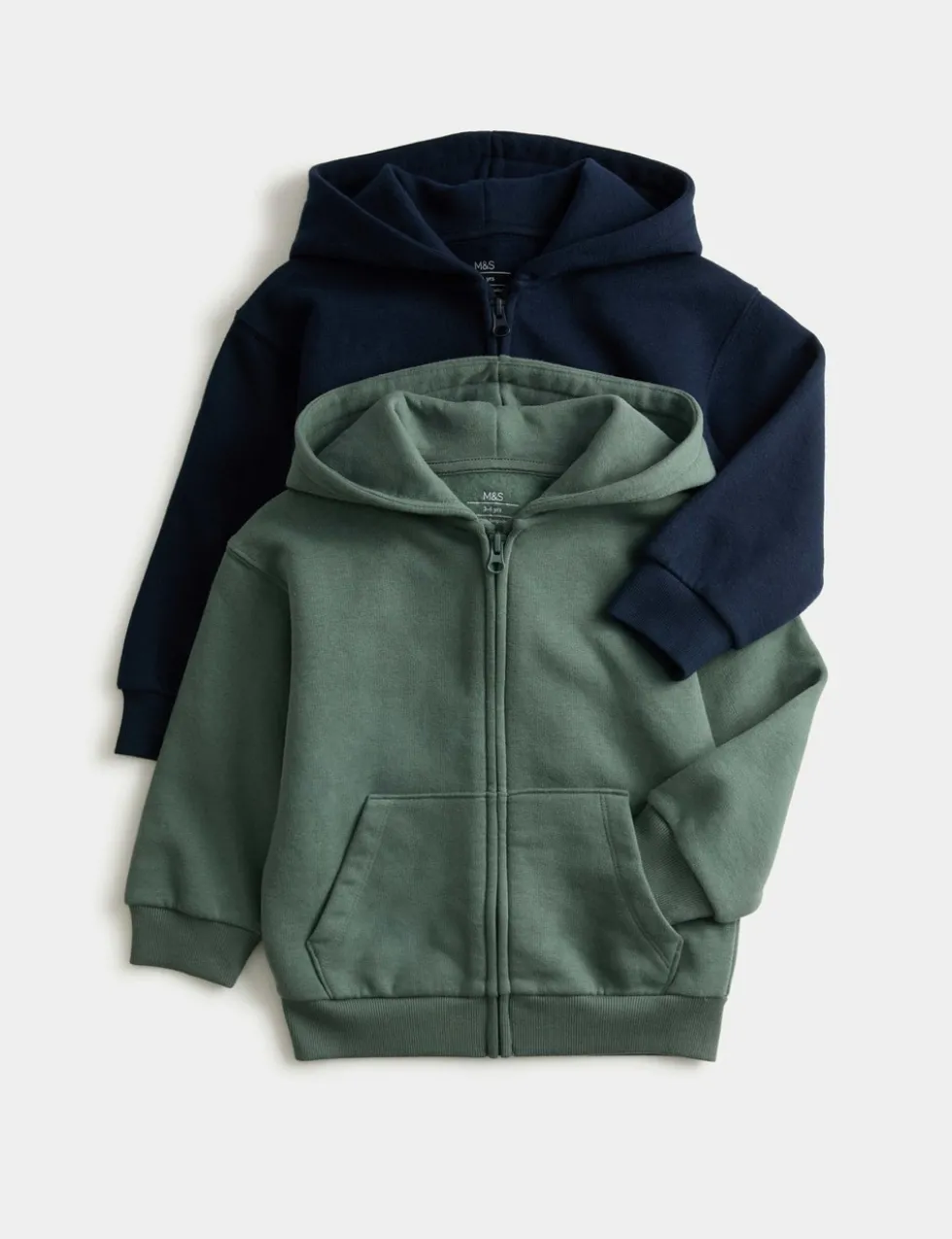 2 Pack Cotton Rich Hoodies (2-8 Yrs)