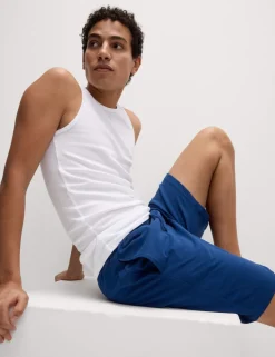 2 Pack Cotton Rich Jersey Pyjama Shorts