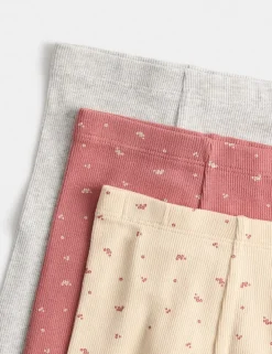 3 Pack Cotton Rich Leggings (0 Mths-3 Yrs)