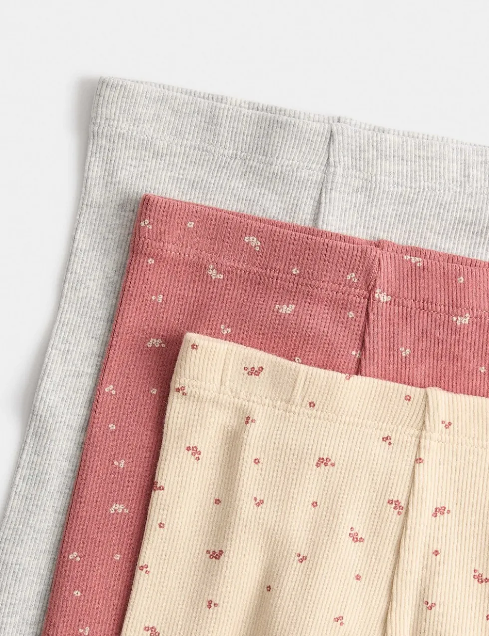 3 Pack Cotton Rich Leggings (0 Mths-3 Yrs)