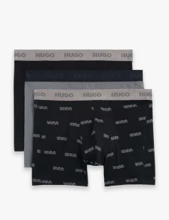 3 Pack Cotton Rich Logo Boxer Briefs
