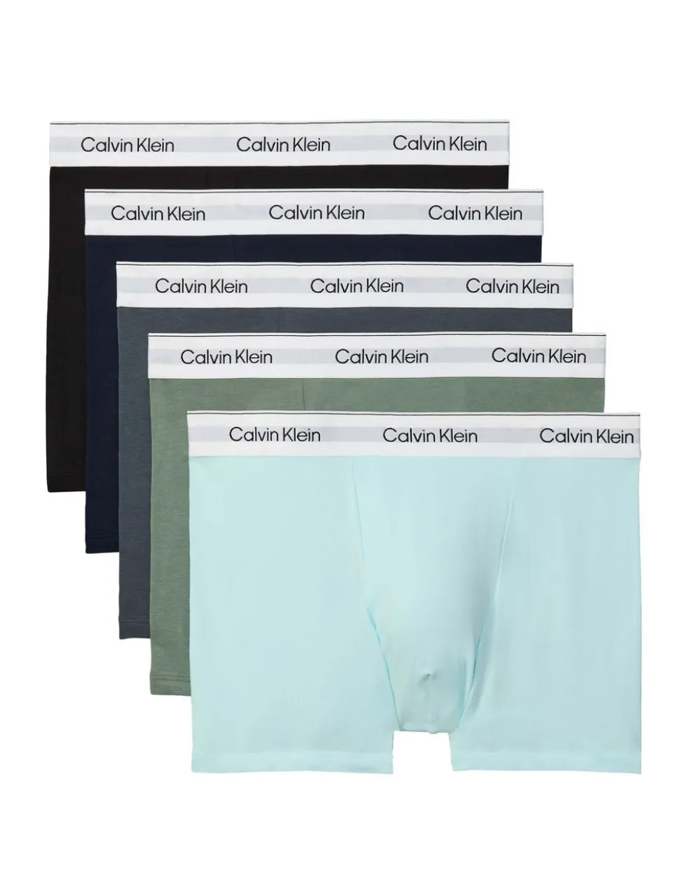 5 Pack Cotton Rich Logo Stretch Trunks