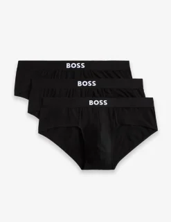 3 Pack Cotton Rich Logo Waistband Briefs