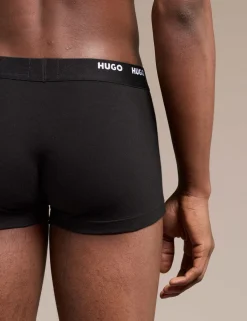 5 Pack Cotton Rich Logo Waistband Trunks