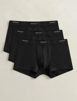 3 Pack Cotton Rich Logo Waistband Trunks