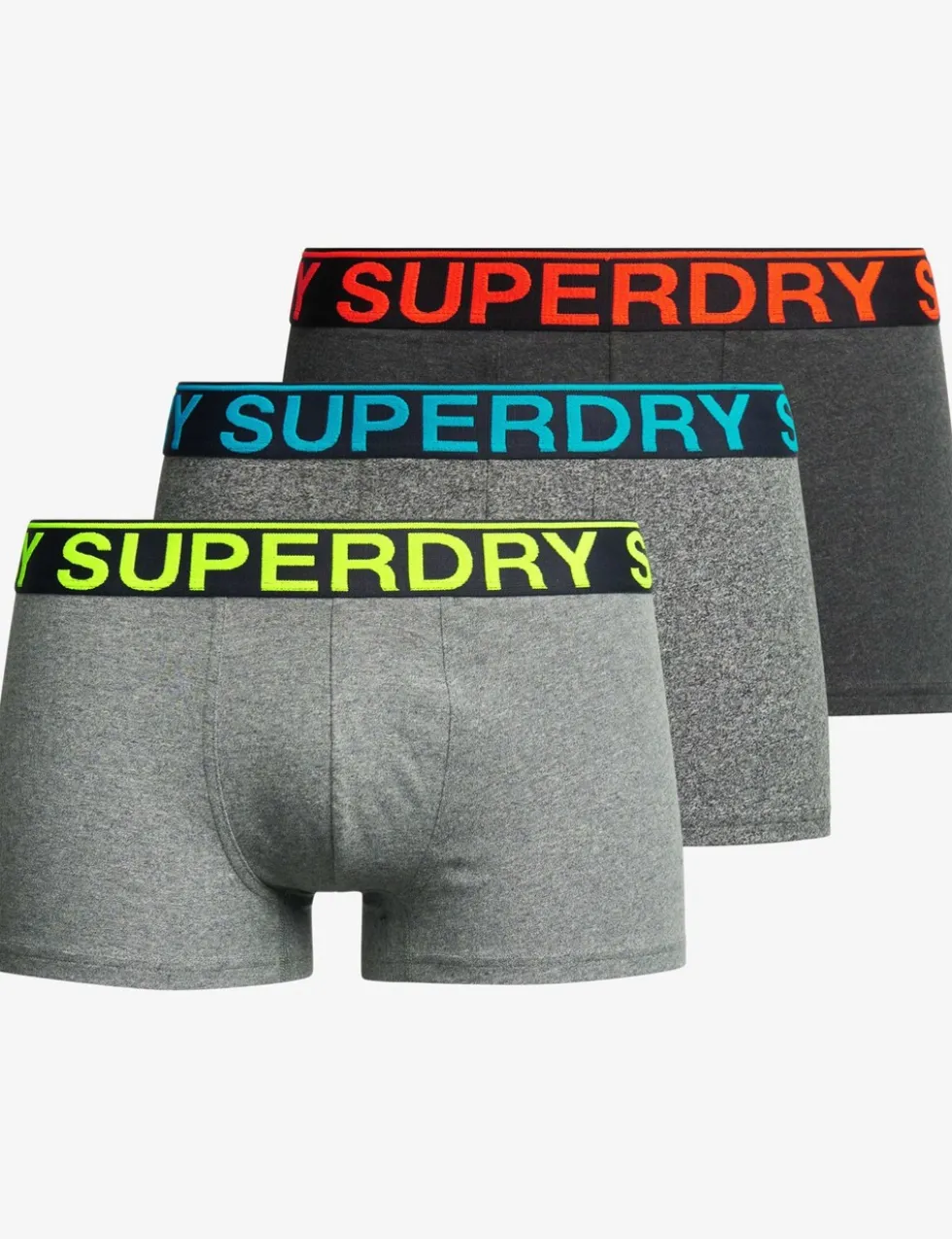 3 Pack Cotton Rich Logo Waistband Trunks