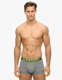 3 Pack Cotton Rich Logo Waistband Trunks