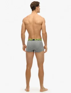 3 Pack Cotton Rich Logo Waistband Trunks