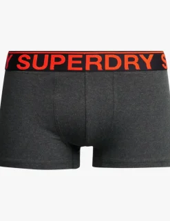 3 Pack Cotton Rich Logo Waistband Trunks