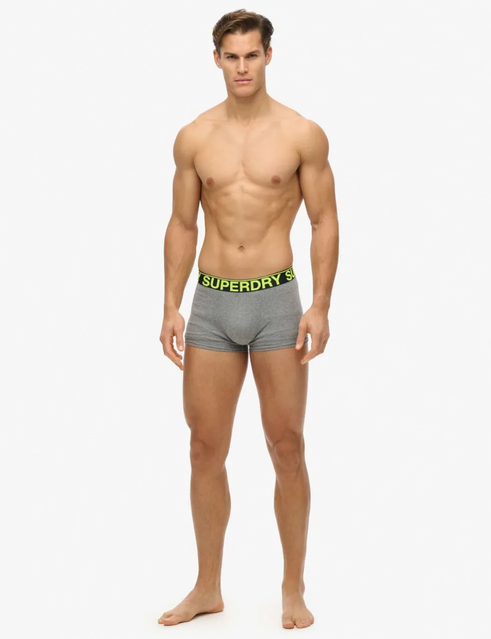 3 Pack Cotton Rich Logo Waistband Trunks