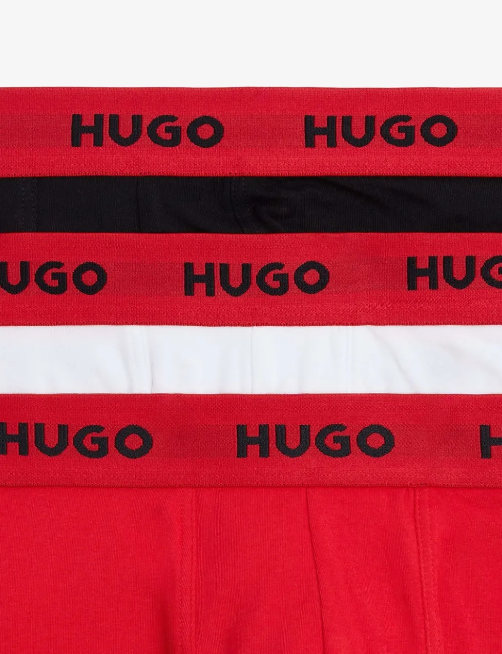 3 Pack Cotton Rich Logo Waistband Trunks