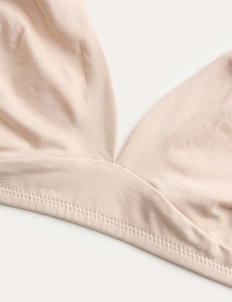 3 Pack Cotton Rich Non Wired Plunge Bras (A-E)