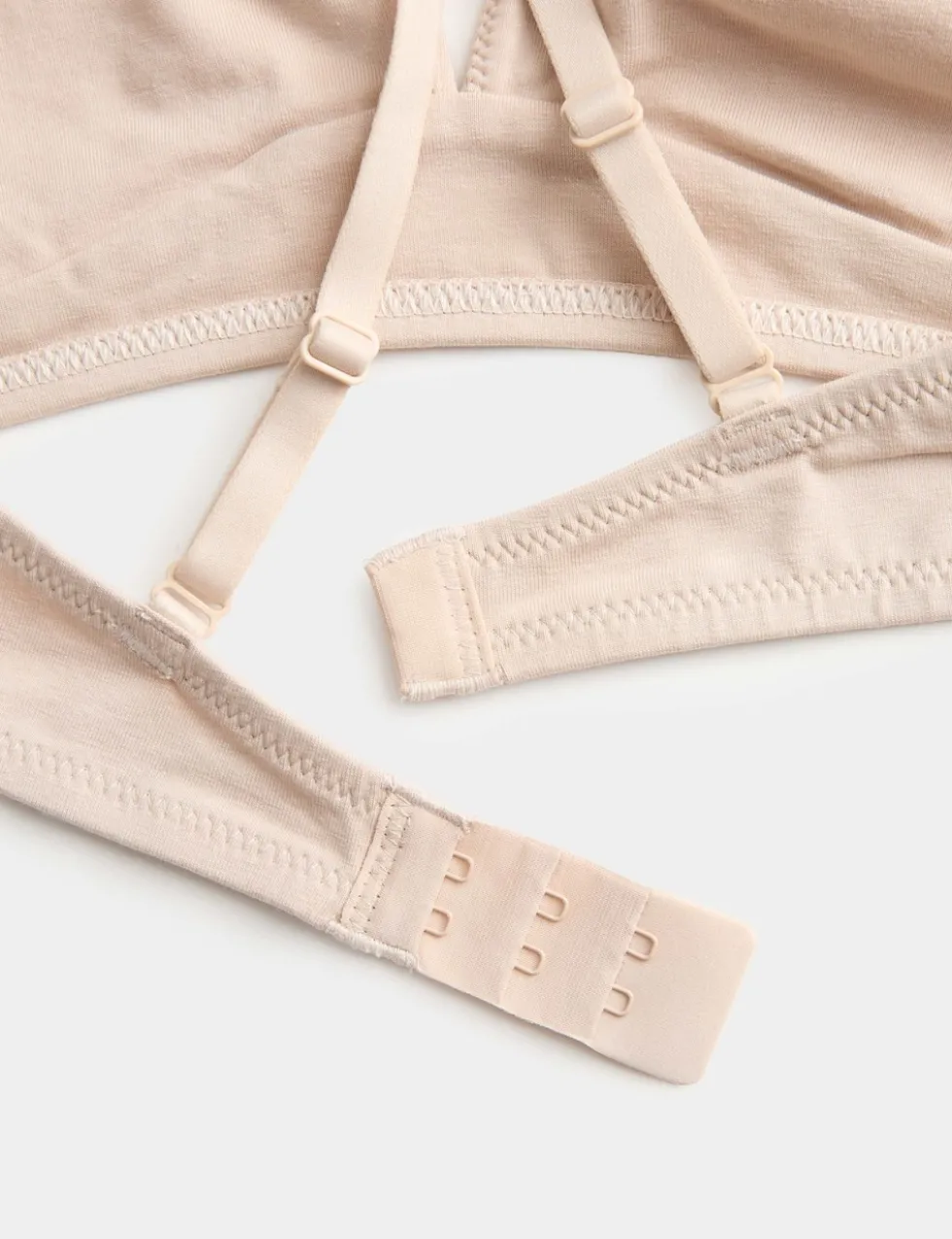 3 Pack Cotton Rich Non Wired Plunge Bras (A-E)