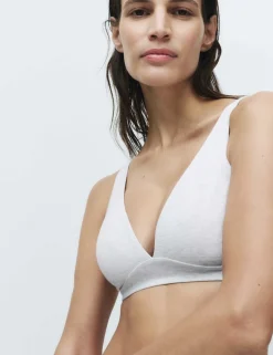 3 Pack Cotton Rich Non Wired Plunge Bras (A-E)