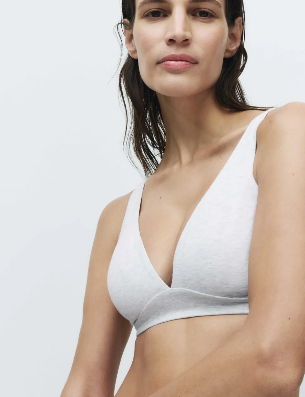 3 Pack Cotton Rich Non Wired Plunge Bras (A-E)