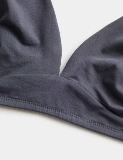 3 Pack Cotton Rich Non Wired Plunge Bras (A-E)