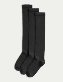 3 Pack Cotton Rich Over the Knee Socks