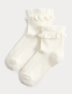 2 Pack Cotton Rich Pelerine Socks