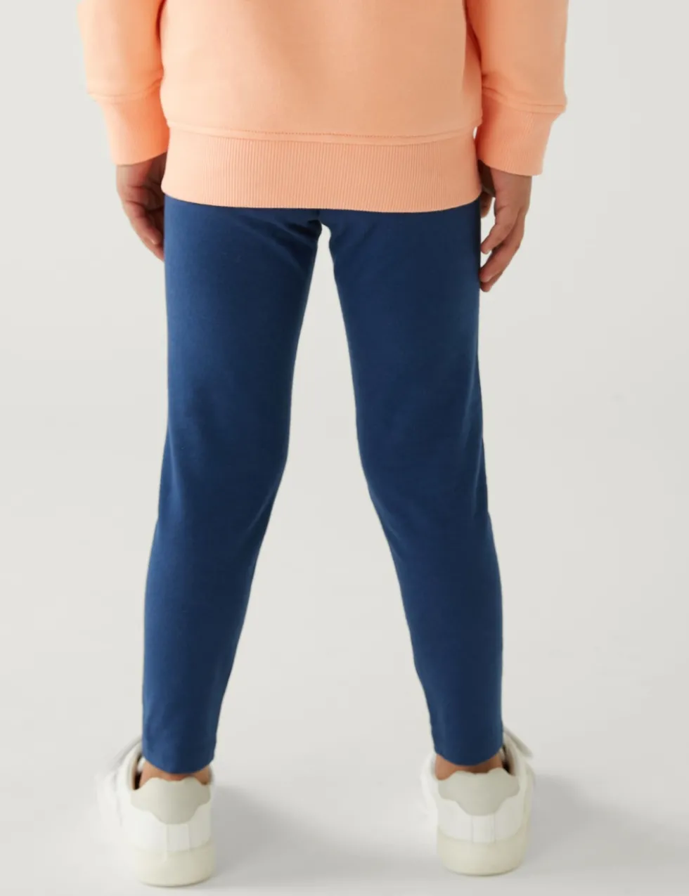 5 Pack Cotton Rich Plain Leggings (2-8 Yrs)