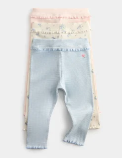 3 Pack Cotton Rich Printed Leggings (0-5 Yrs)