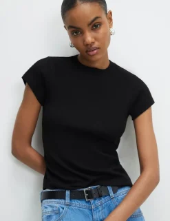 3 Pack Cotton Rich Ribbed Fitted Tops