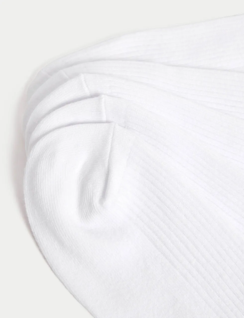 5 Pack Cotton Rich Ribbed Socks