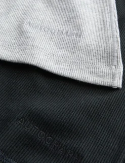 2 Pack Cotton Rich Ribbed Sleeveless Vests