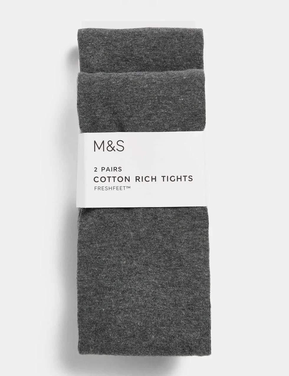 2 Pack Cotton Rich School Tights (2-16 Yrs)