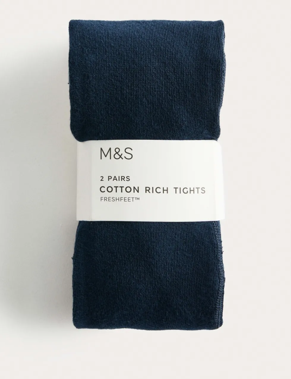 2 Pack Cotton Rich School Tights (2-16 Yrs)