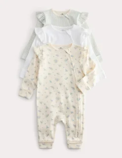 3 Pack Cotton Rich Sleepsuits (6½lbs-3 Yrs)