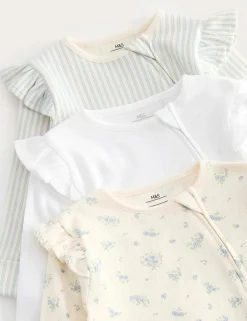 3 Pack Cotton Rich Sleepsuits (6½lbs-3 Yrs)