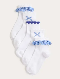 5 Pack Cotton Rich Socks (6 Small - 7 Large)