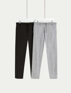 2 Pack Cotton Rich Straight Leg Joggers