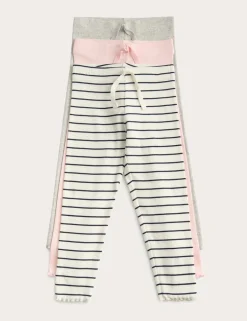 3 Pack Cotton Rich Striped Leggings (2-8 Yrs)