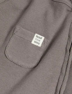 3 Pack Cotton Rich Striped & Plain Sleepsuits (0-3 Yrs)