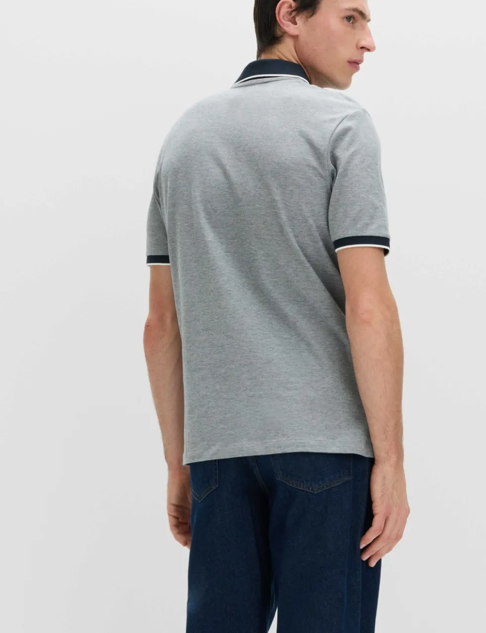 2 Pack Cotton Rich Tipped Polo Shirts