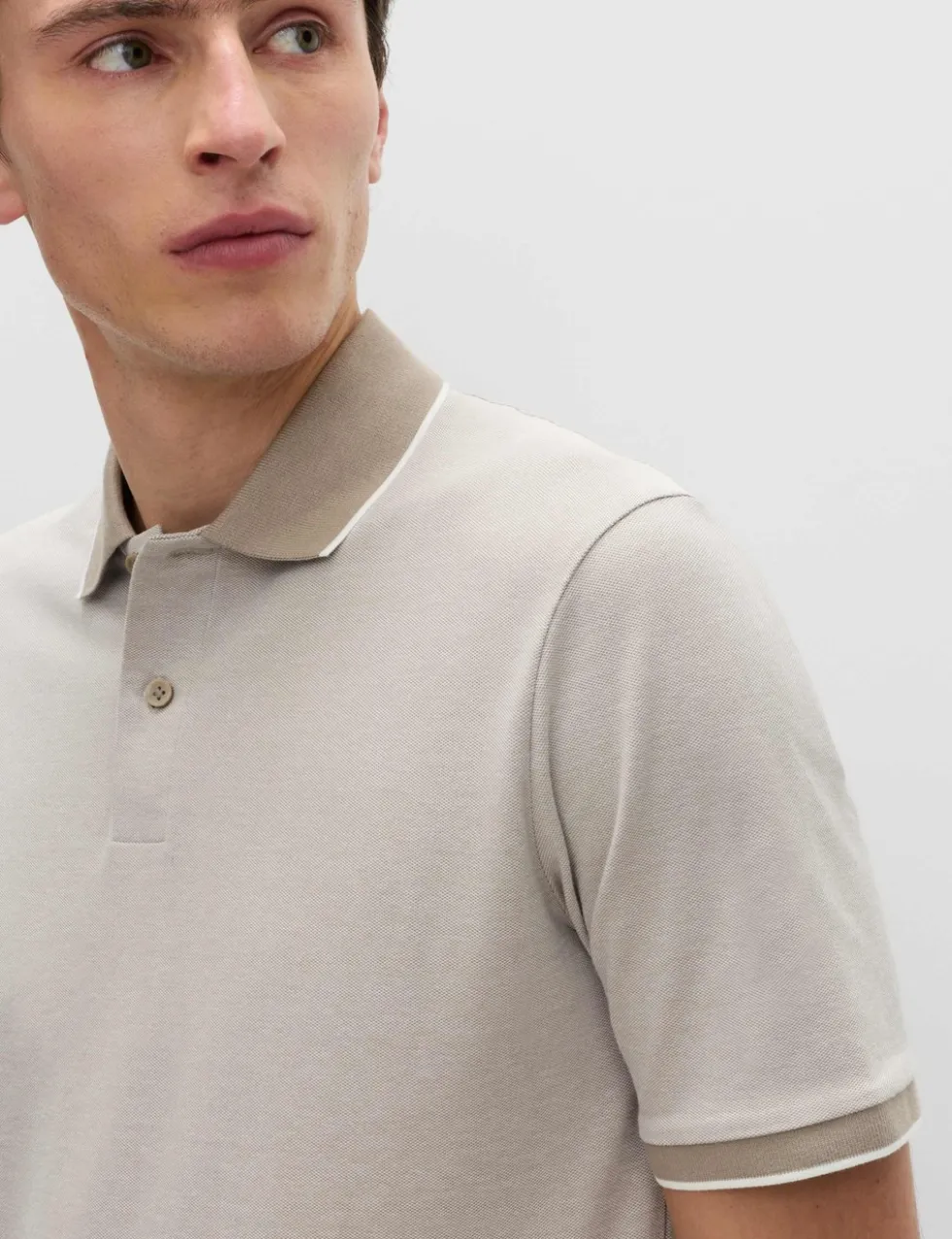 2 Pack Cotton Rich Tipped Polo Shirts