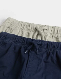 2 Pack Cotton Rich Trousers (2-8 Yrs)