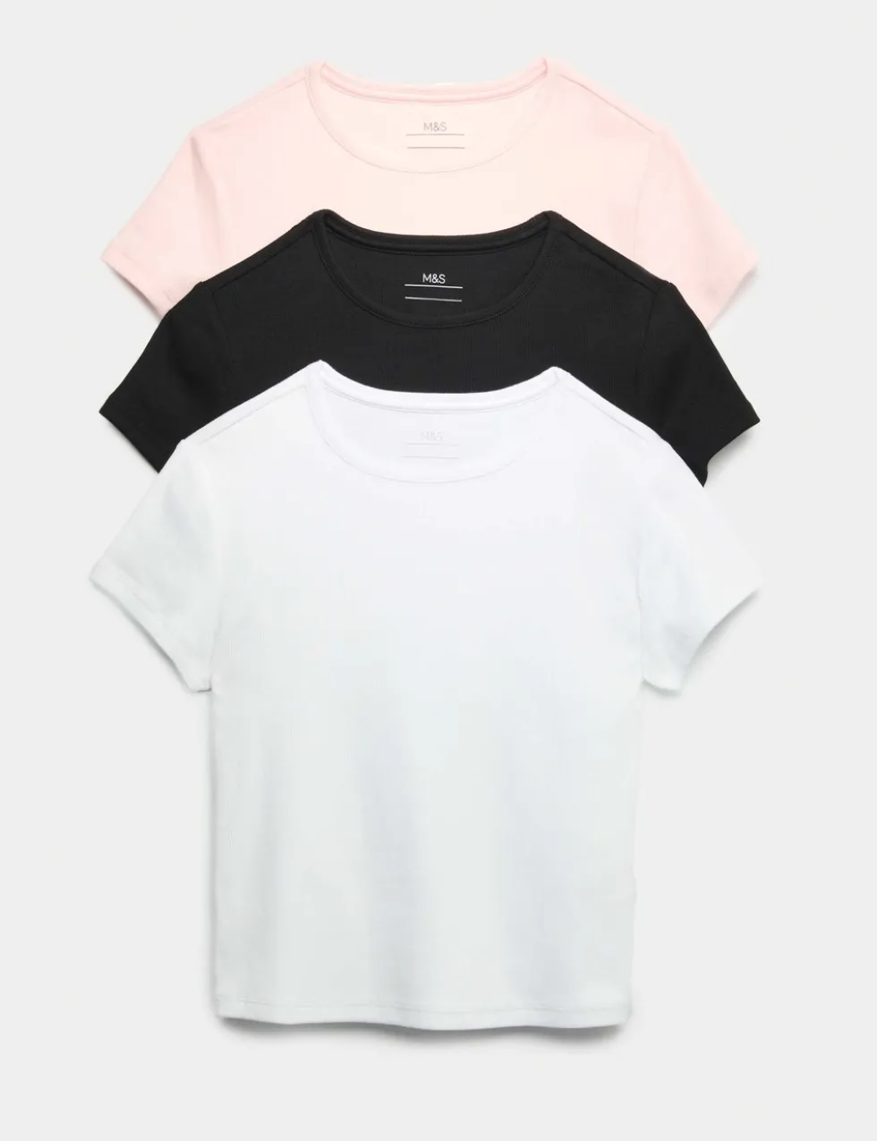 3 Pack Cotton Rich T-Shirts (6-16 Yrs)