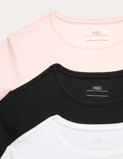 3 Pack Cotton Rich T-Shirts (6-16 Yrs)