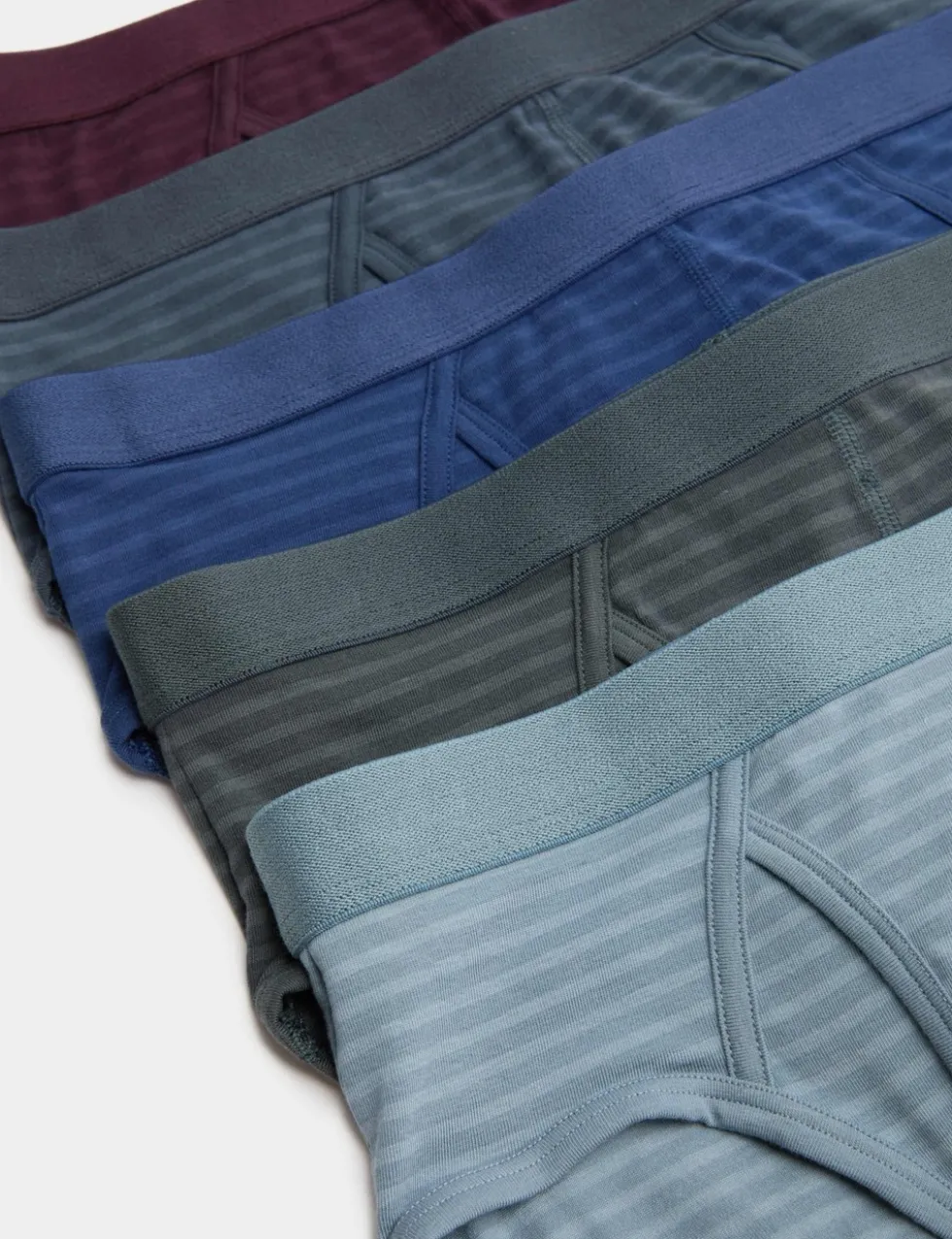 5 Pack Cotton Stretch Cool & Fresh™ Briefs